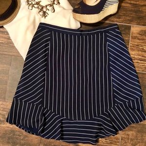 ☀️ 2 for $20 The Limited Navy Pinstriped Skirt
